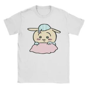 cartoon cute chiikawa kawaii t shirt men hachiware usagi pure cotton tee shirt round neck short sleeve t shirts graphic clothes