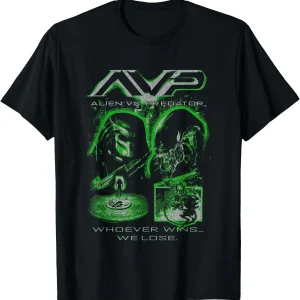 alien vs predator whoever wins we lose retro chest sic fi gift t shirt 100% cotton printed graphic clothes all size top s 6xl