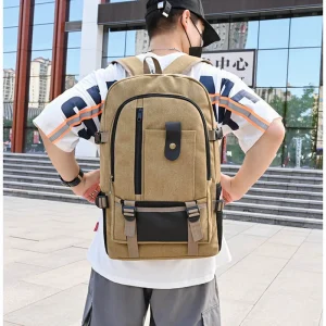 Home new casual camping male backpack laptop backpack hiking bag large capacity men travel backpack canvas fashion youth sport bags